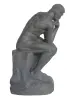 Product image 5 of the product “Man in Contemplation, 110 cm Height, Cast Stone, Bronze Colour ”